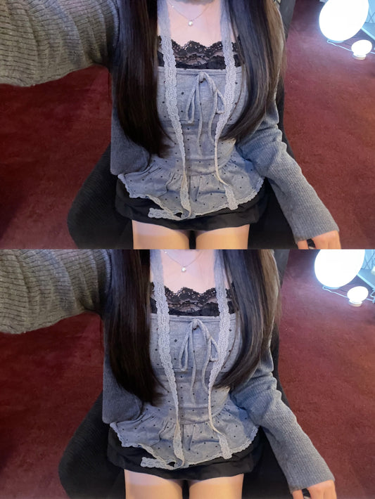 ガーリードットキャミセット【IN2508050】