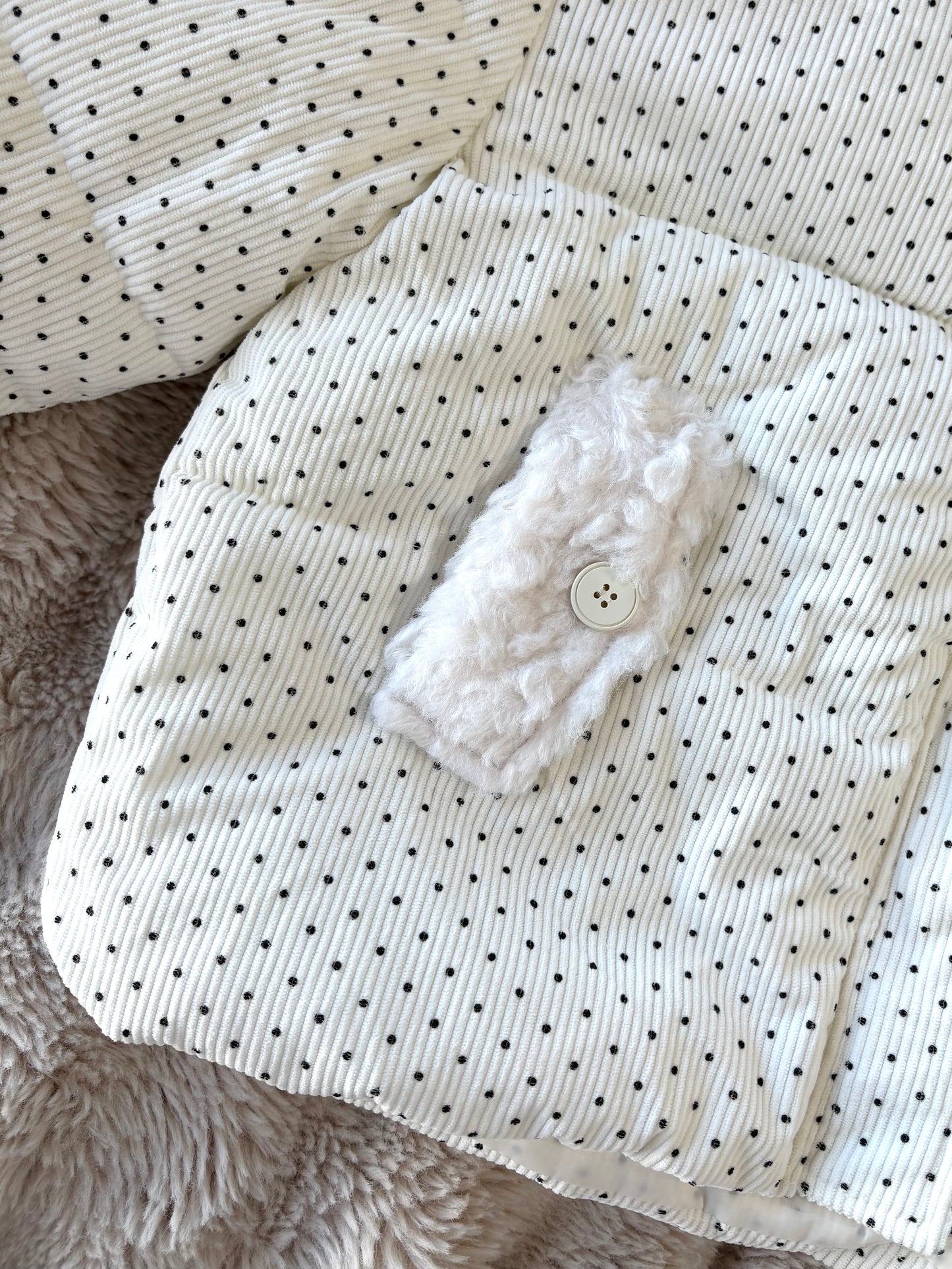 ドット柄ボアダウンジャケット【WH2511004】