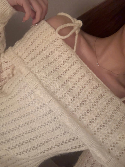 マカロンオフショルニット【TU2508046】