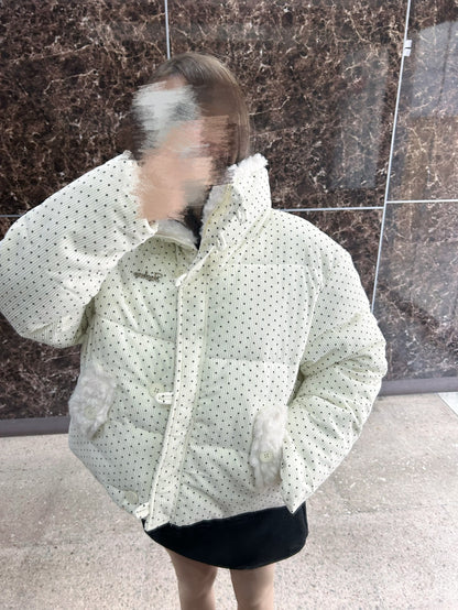 ドット柄ボアダウンジャケット【WH2511004】