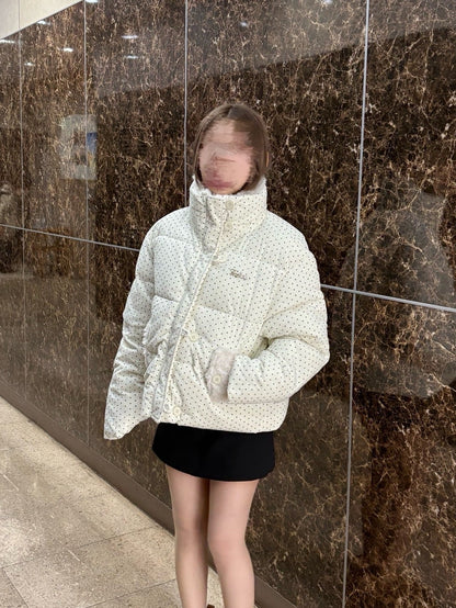 ドット柄ボアダウンジャケット【WH2511004】