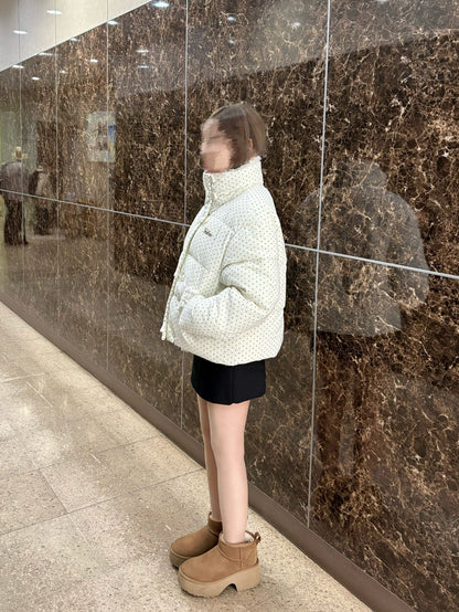 ドット柄ボアダウンジャケット【WH2511004】