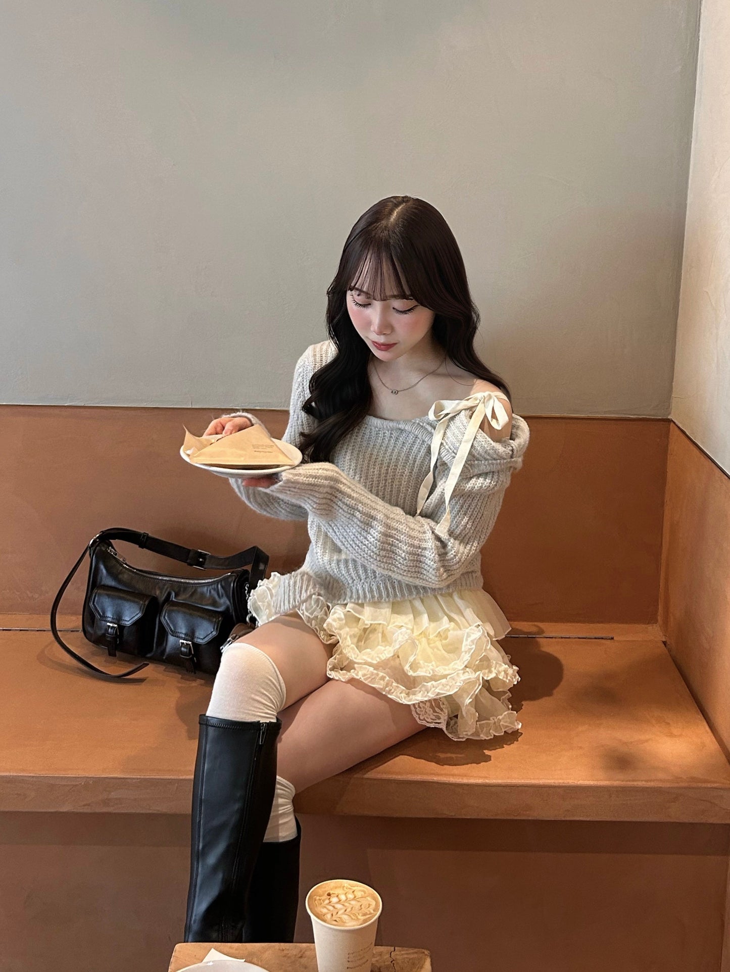 ワンショルデイリーニット【KN2508041】