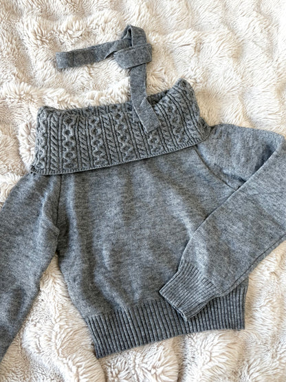 オフショル編み目マフラーニット【IN2511002】